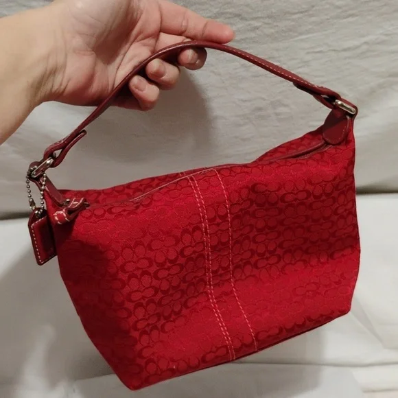 FIRM PRICE! Coach Y2K Signature Collection Mini Canvas/Leather Handbag/Wallet - Picture 16 of 16